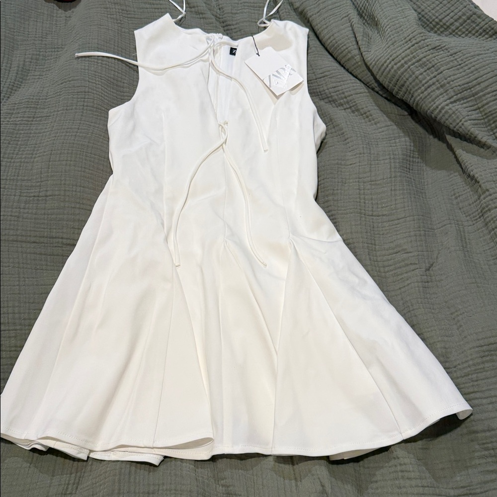 NWT White Sleeveless Dress from Zara